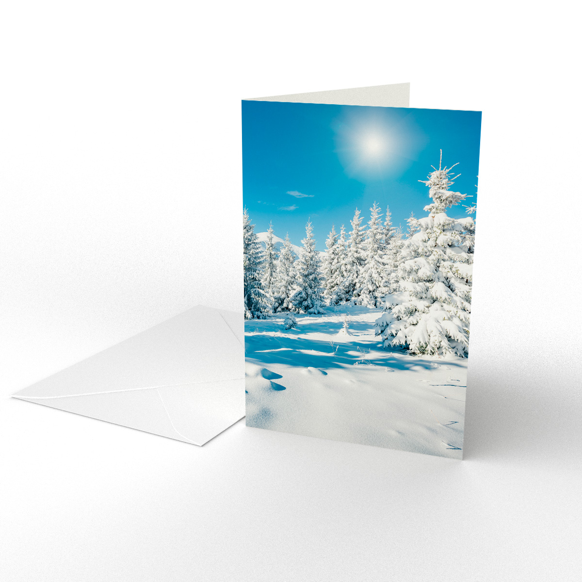 Julkort Vinterskog Julkort Vinterskog