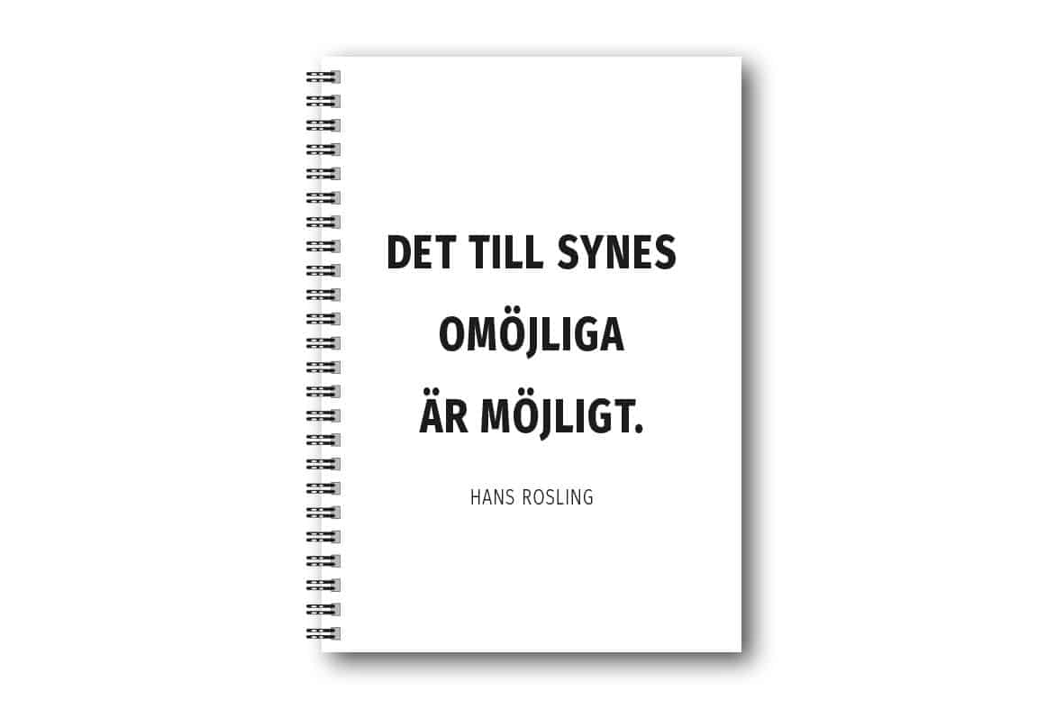 Skrivbok Citat Hans Rosling Skrivbok Citat Hans Rosling