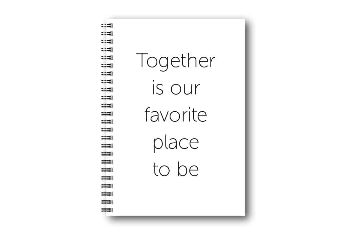 Skrivbok Citat Together