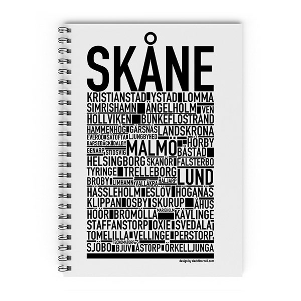 Skrivbok Skåne