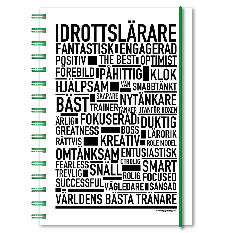 Personlig almanacka Idrottslärare Wallstars Personlig almanacka Idrottslärare Wallstars