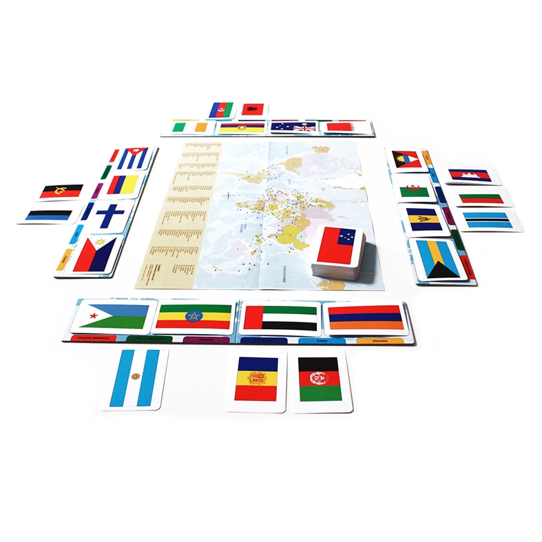 Familjespel Världens Flaggor spelplan 2