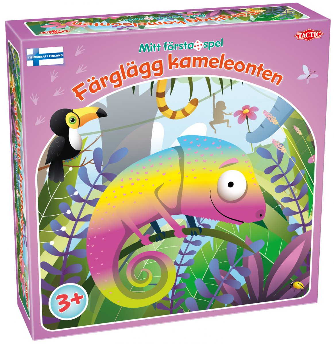 Barnspel Färglägg kameleonten Barnspel Färglägg kameleonten