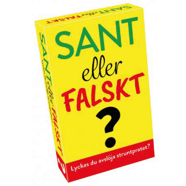 Resespel Sant eller falskt