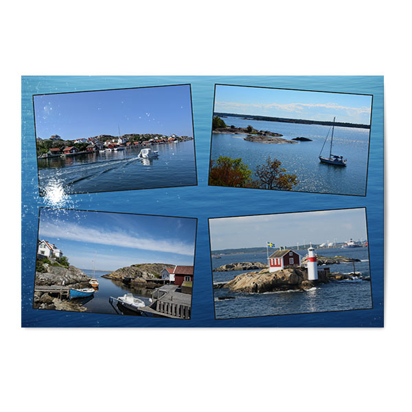 Vykort Kust Kollage