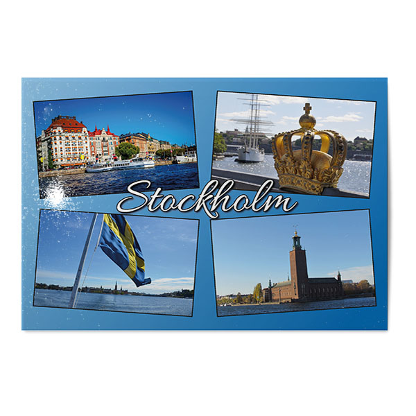 Vykort Stockholm Kollage 2