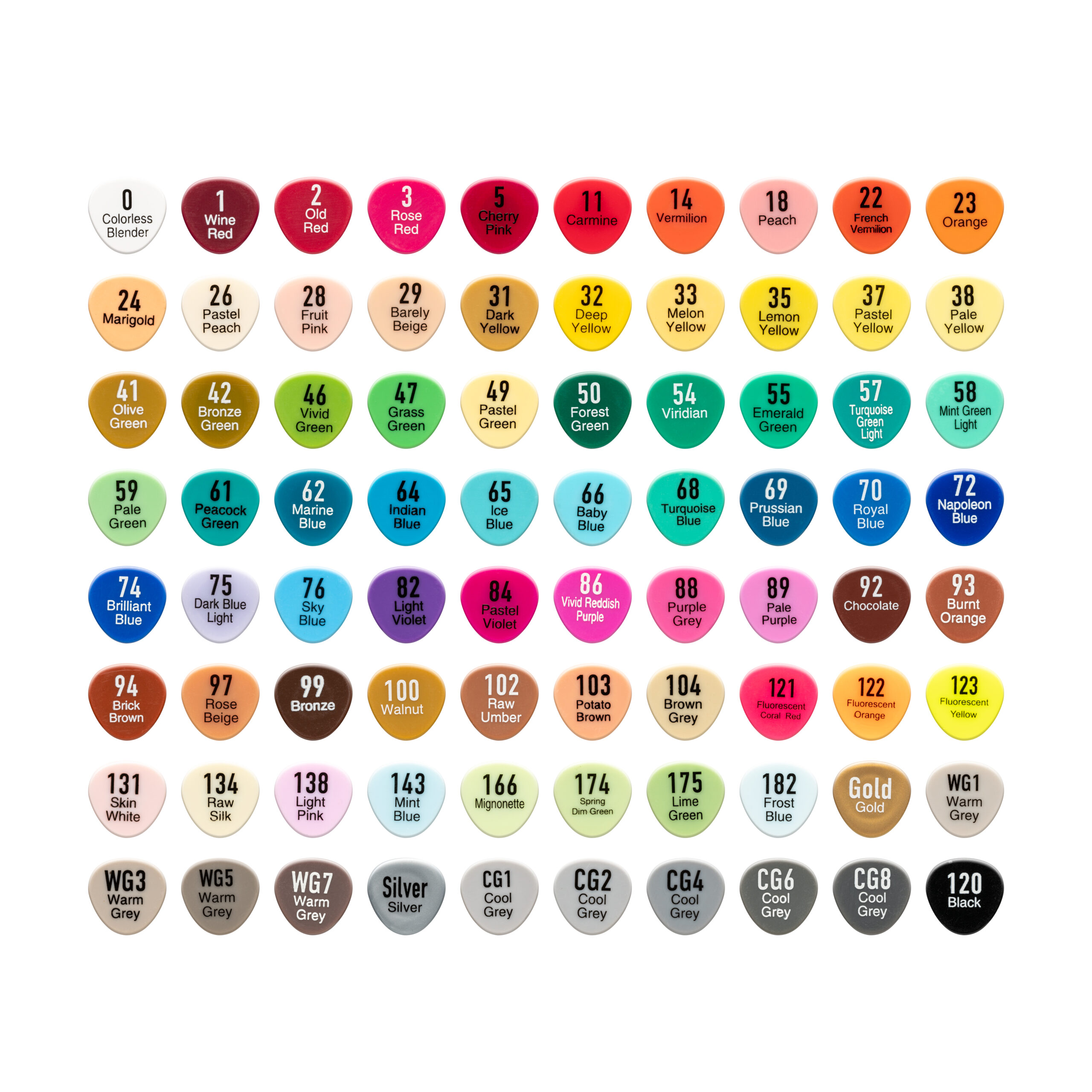 Graphic Art Twin marker 80 pack 2