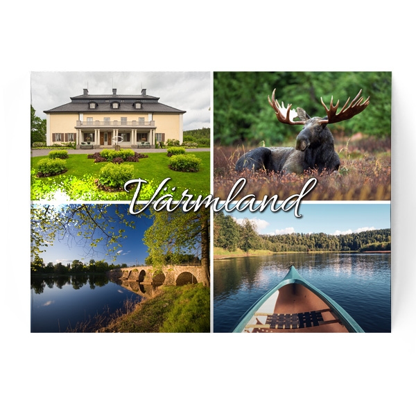 Vykort Värmland Kollage
