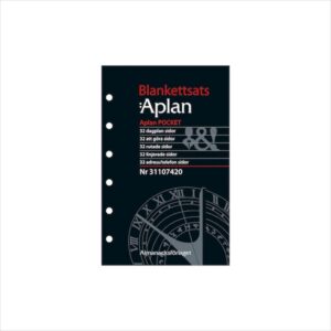 Systemkalender Aplan Pocket Blankettsats