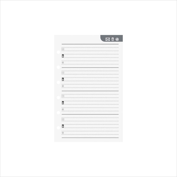 Systemkalender Aplan Pocket Blankettsats innehåll 3