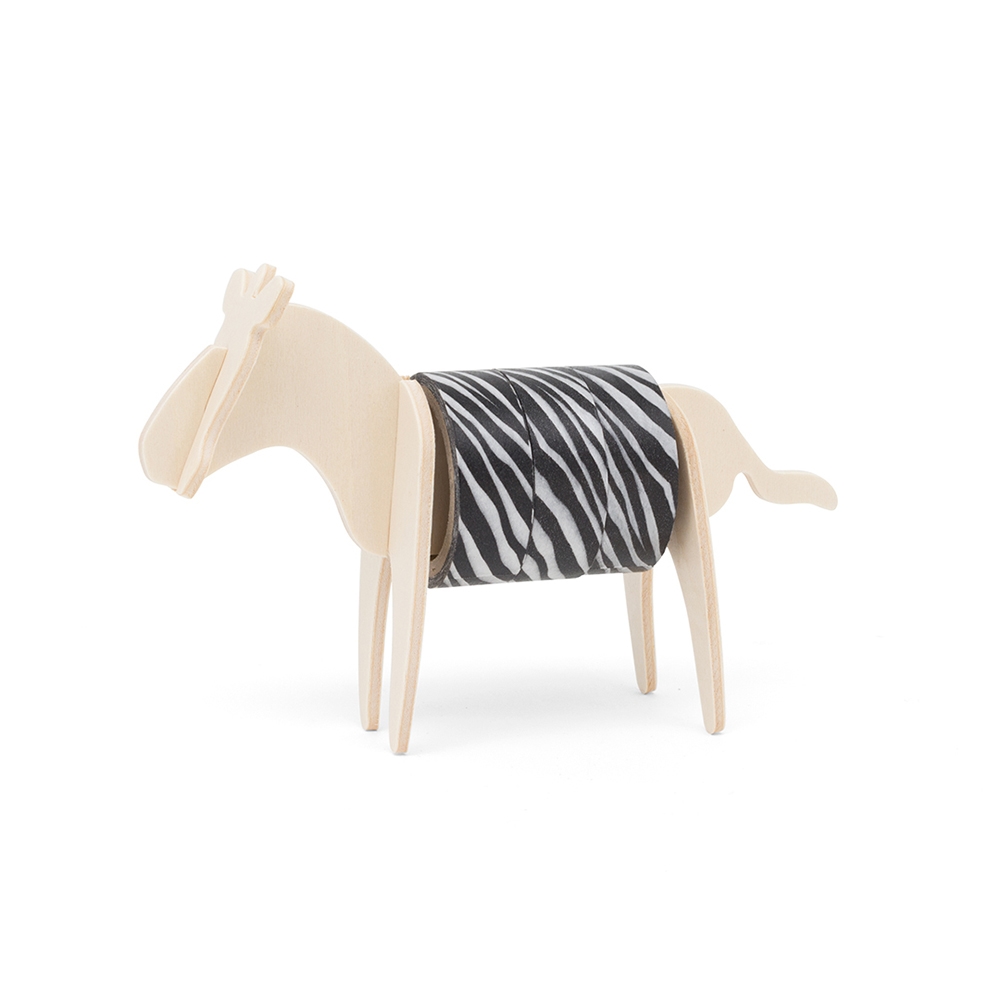 Tejp och Tejphållare Zebra