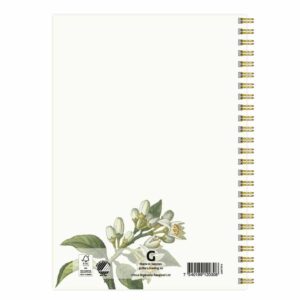 Anteckningsbok A5 Citron Bigaradia baksida