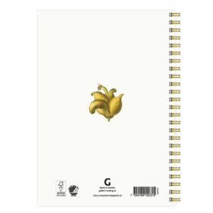 Anteckningsbok A5 Citron Limonium baksida