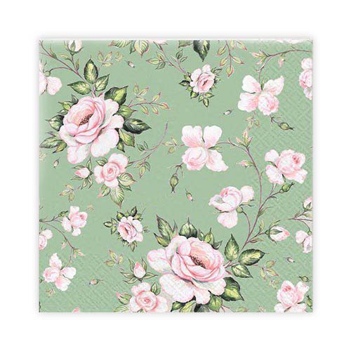 KAFFESERVETT 20P ROSA ROSOR