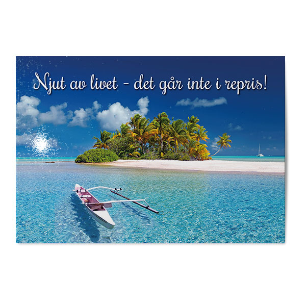 Vykort Njut av livet