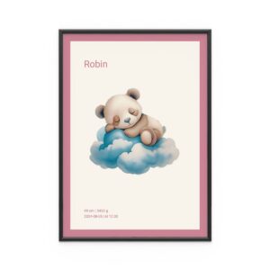Personlig Doptavla Gosedjur Panda