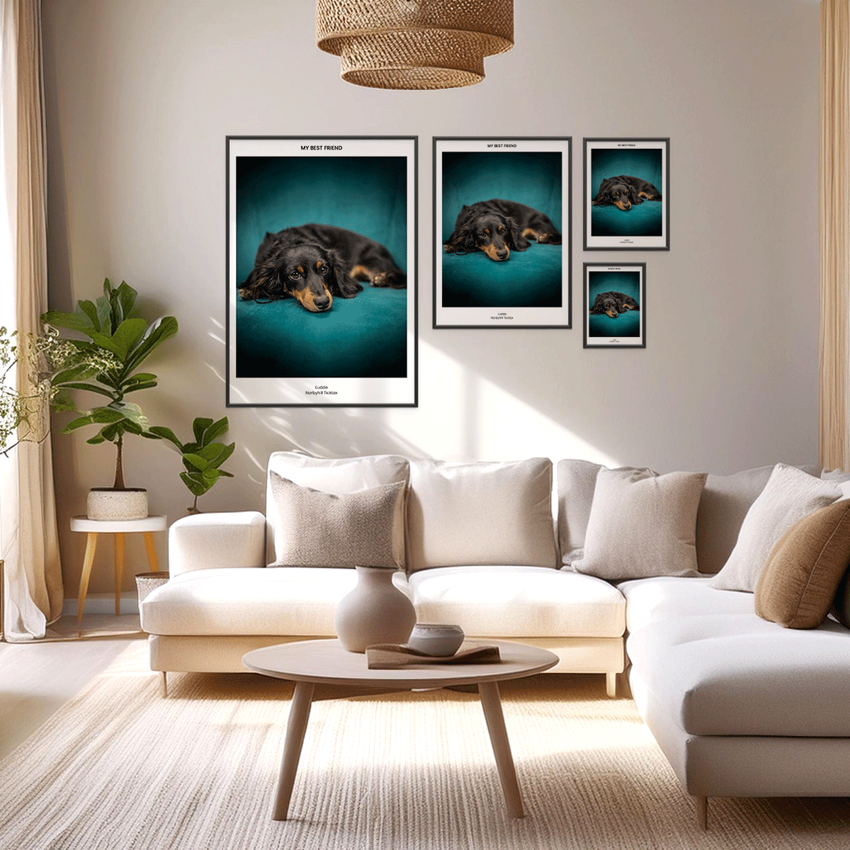 Fotoposter Hund 2 format