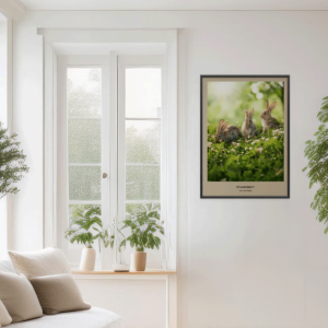Fotoposter Kanin 3 Vägg 1
