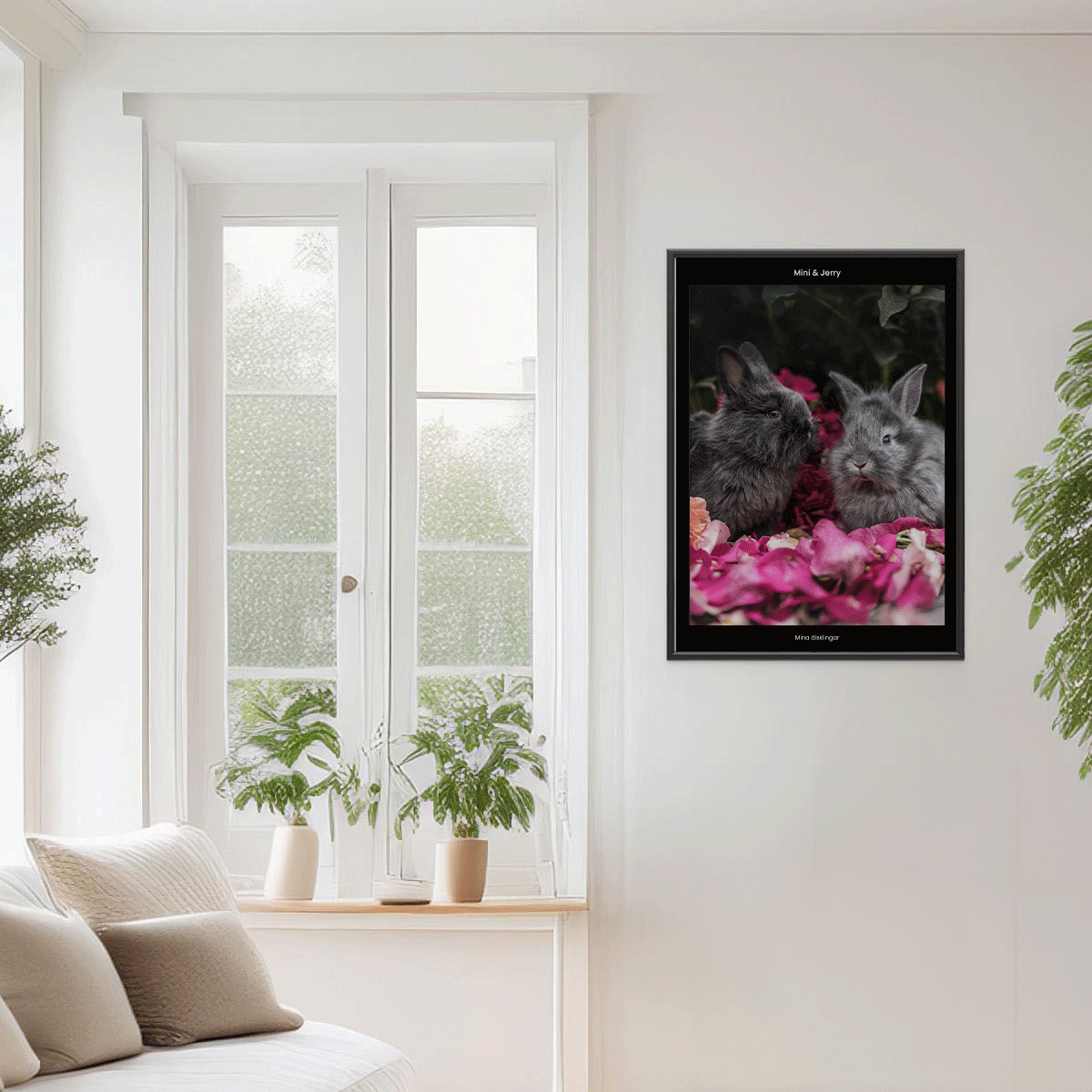 Fotoposter Kanin 4 Vägg 1