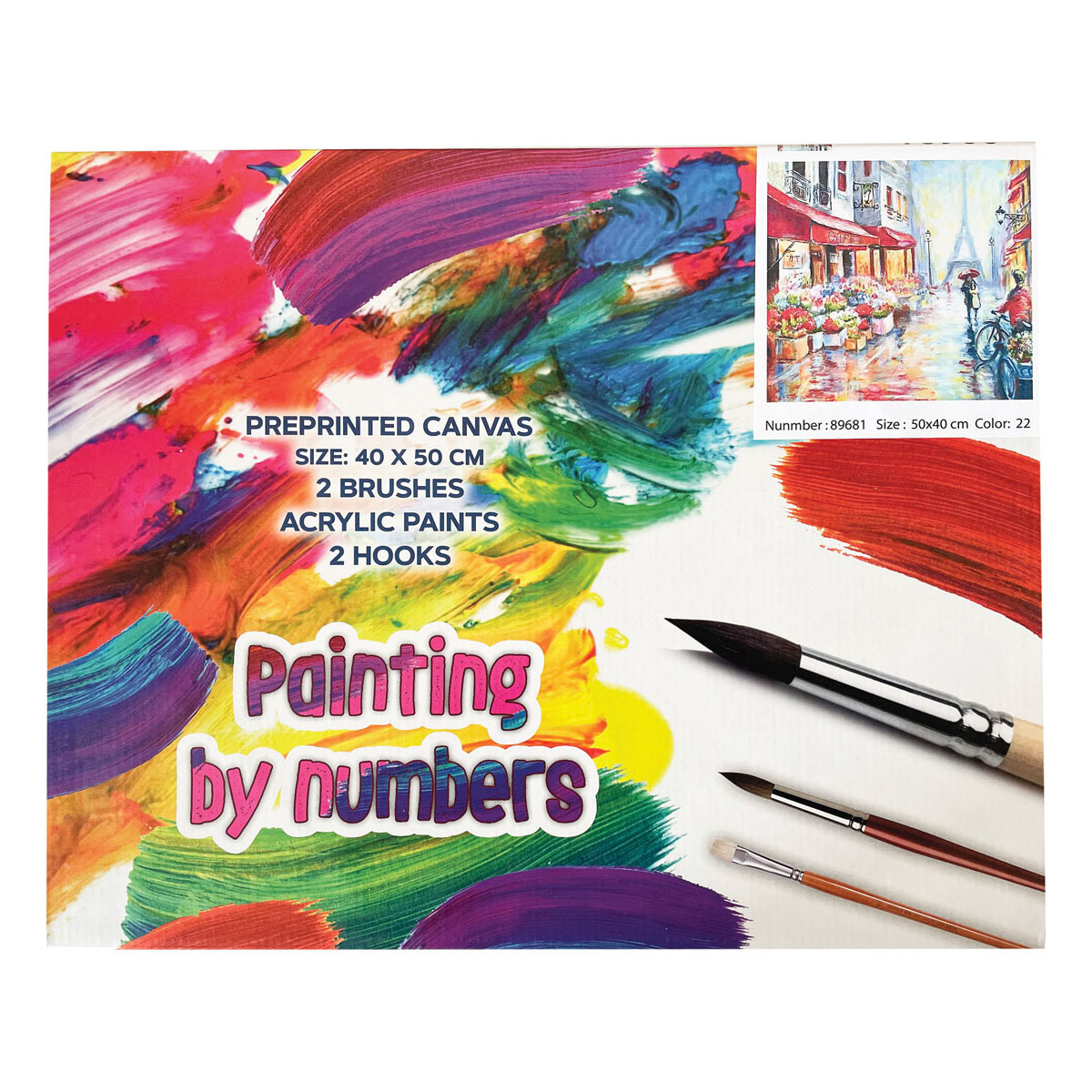 Paint by numbers Paris 40x50