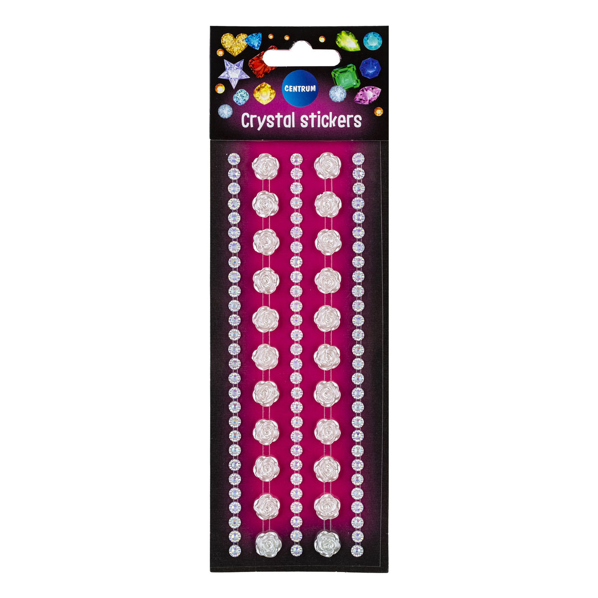 Stickers Rhineston Rosor & Diamanter