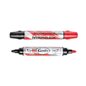 Whiteboard marker dual tip svart röd