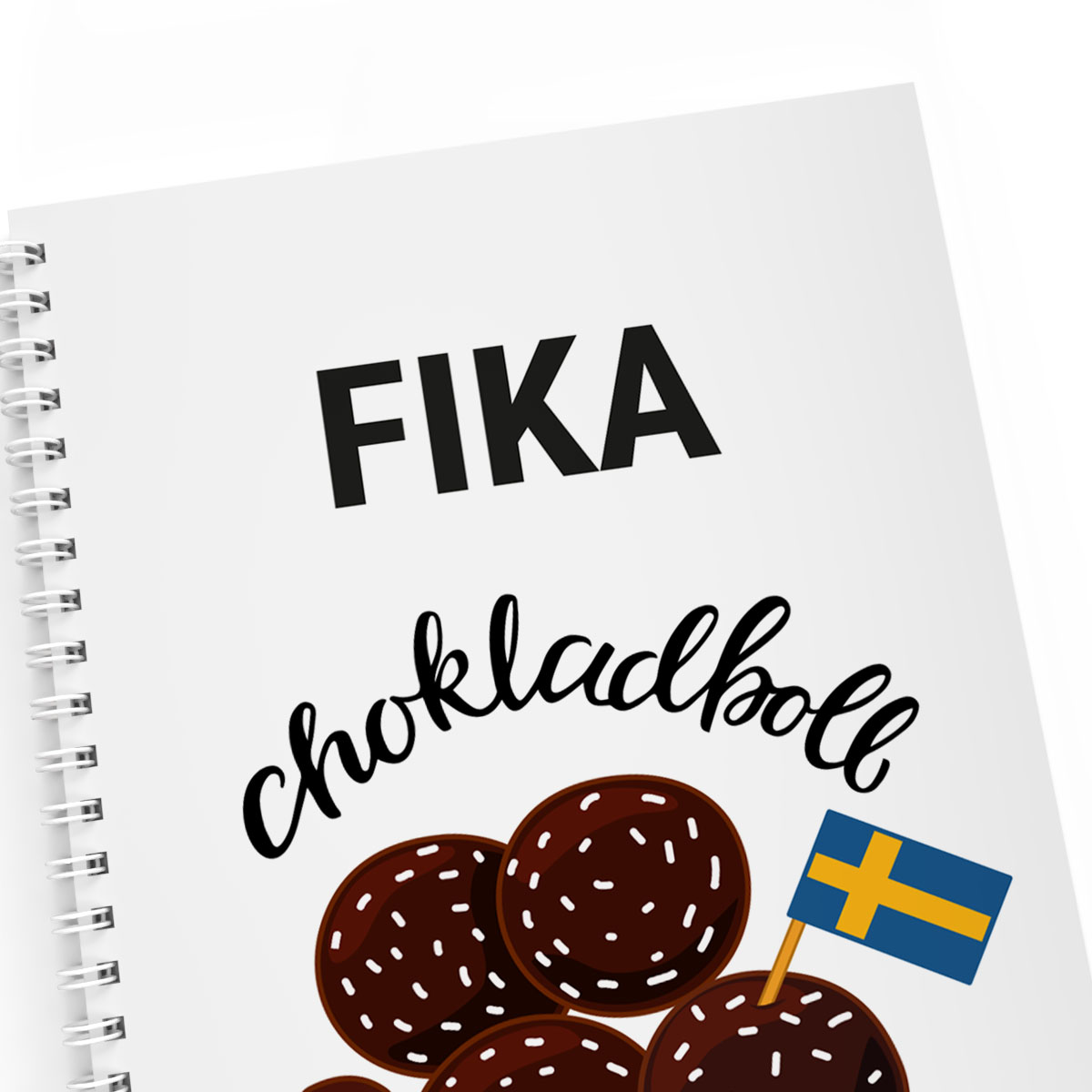 Anteckningsbok A5 Fika Chokladboll 2
