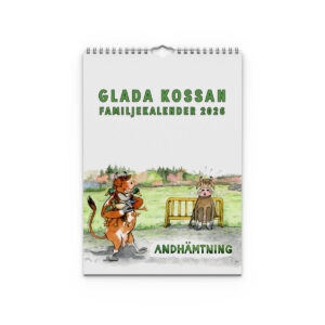 Familjekalender Glada Kossan 2026 omslag