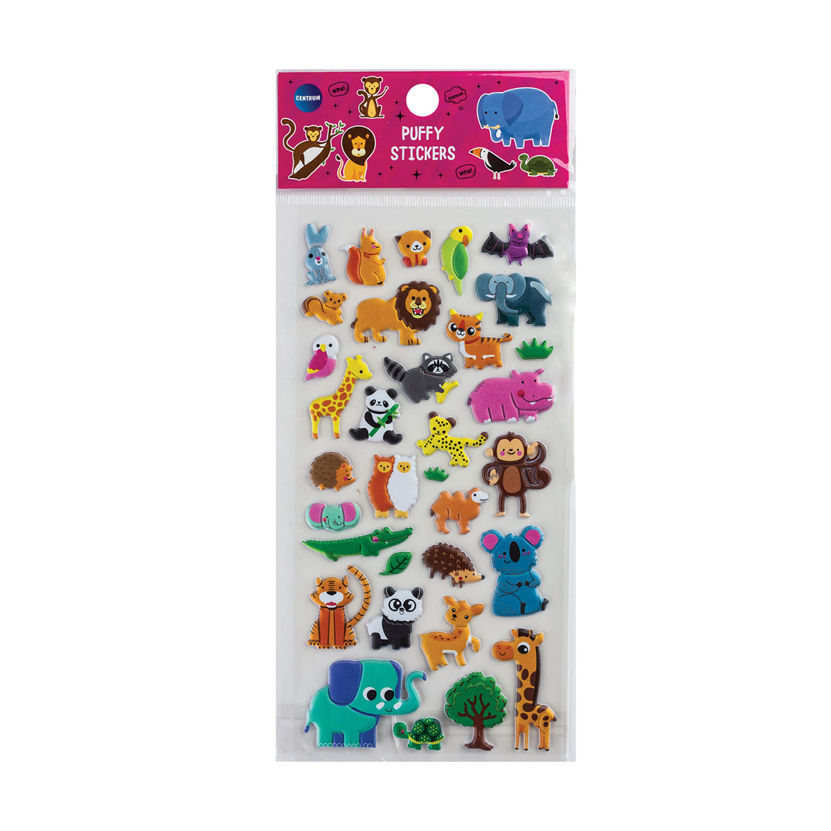 Stickers Puffy Zoo 86680