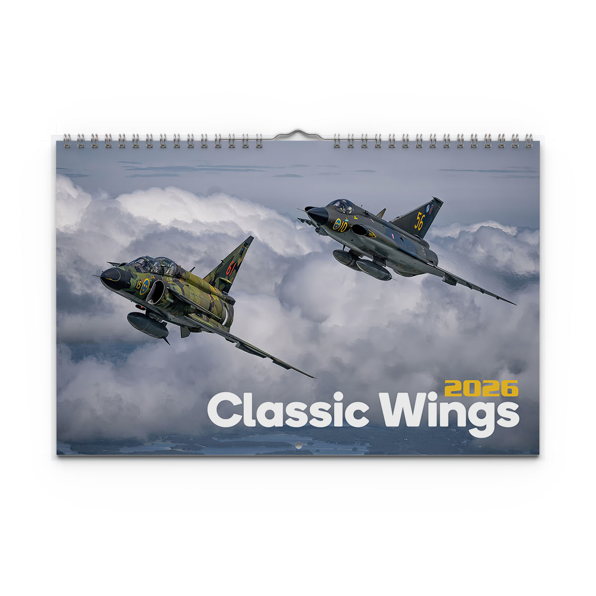 Väggkalender Classic Wings 2026 omslag Väggkalender Classic Wings 2026 omslag