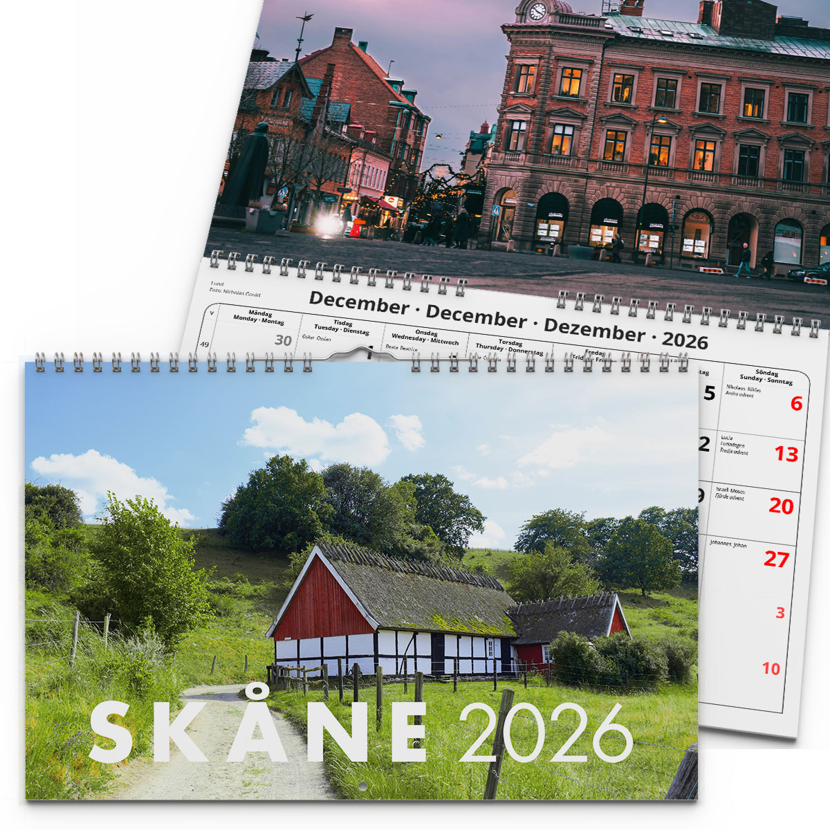 Väggkalender Skåne 2026
