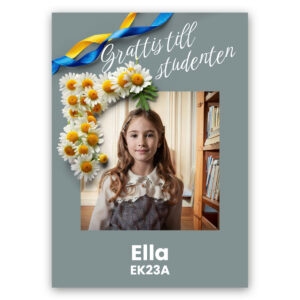 Studentskylt Kamomill Grå Studenten 2