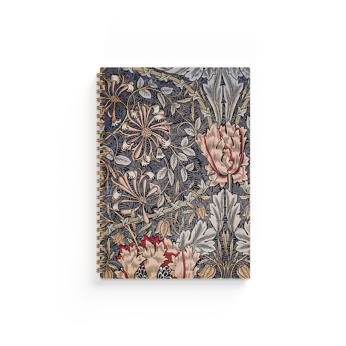 Anteckningsbok A5 William Morris Honeysuckle blå Anteckningsbok A5 William Morris Honeysuckle blå