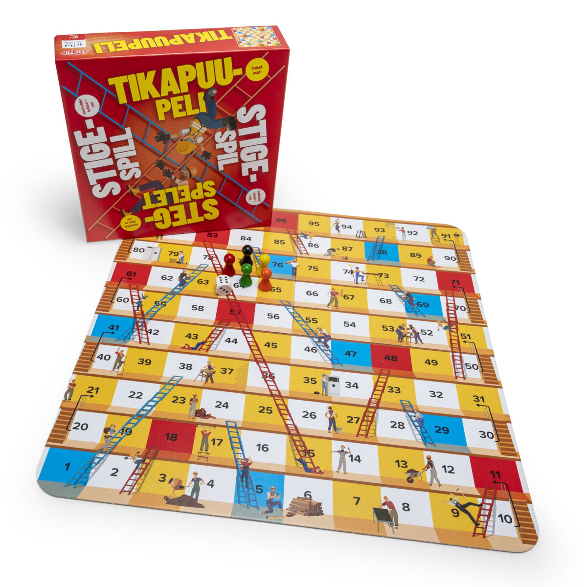 Barnspel Stegspelet spelplan