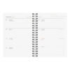 Almanacka A6 Pastel Marble 2026 uppslag