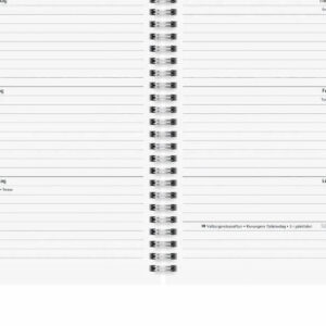 Elevkalender A5 Classic 2025-2026 konstskinn 18 mån uppslag