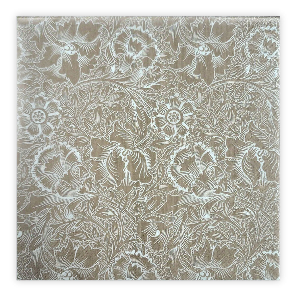 Matservetter 20p William Morris Pink & Poppy beige