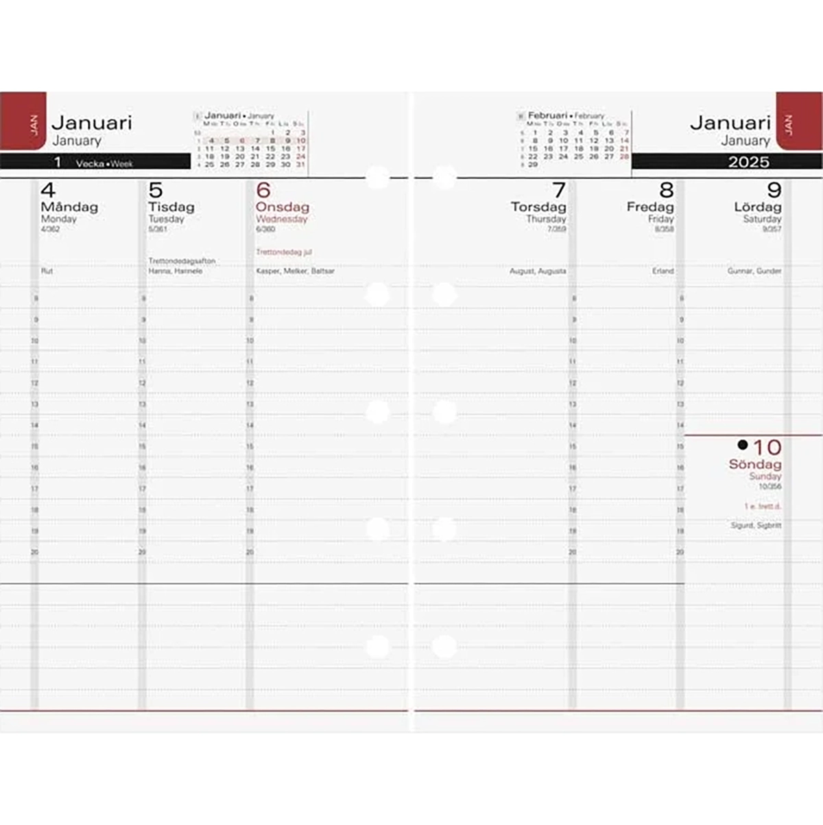 Systemkalender Aplan Mini Executive 2025-2026 18 mån Systemkalender Aplan Mini Executive 2025-2026 18 mån