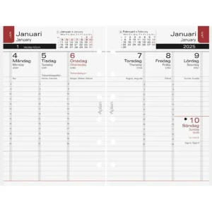 Systemkalender Aplan Pocket Executive 2025-2026 18 mån