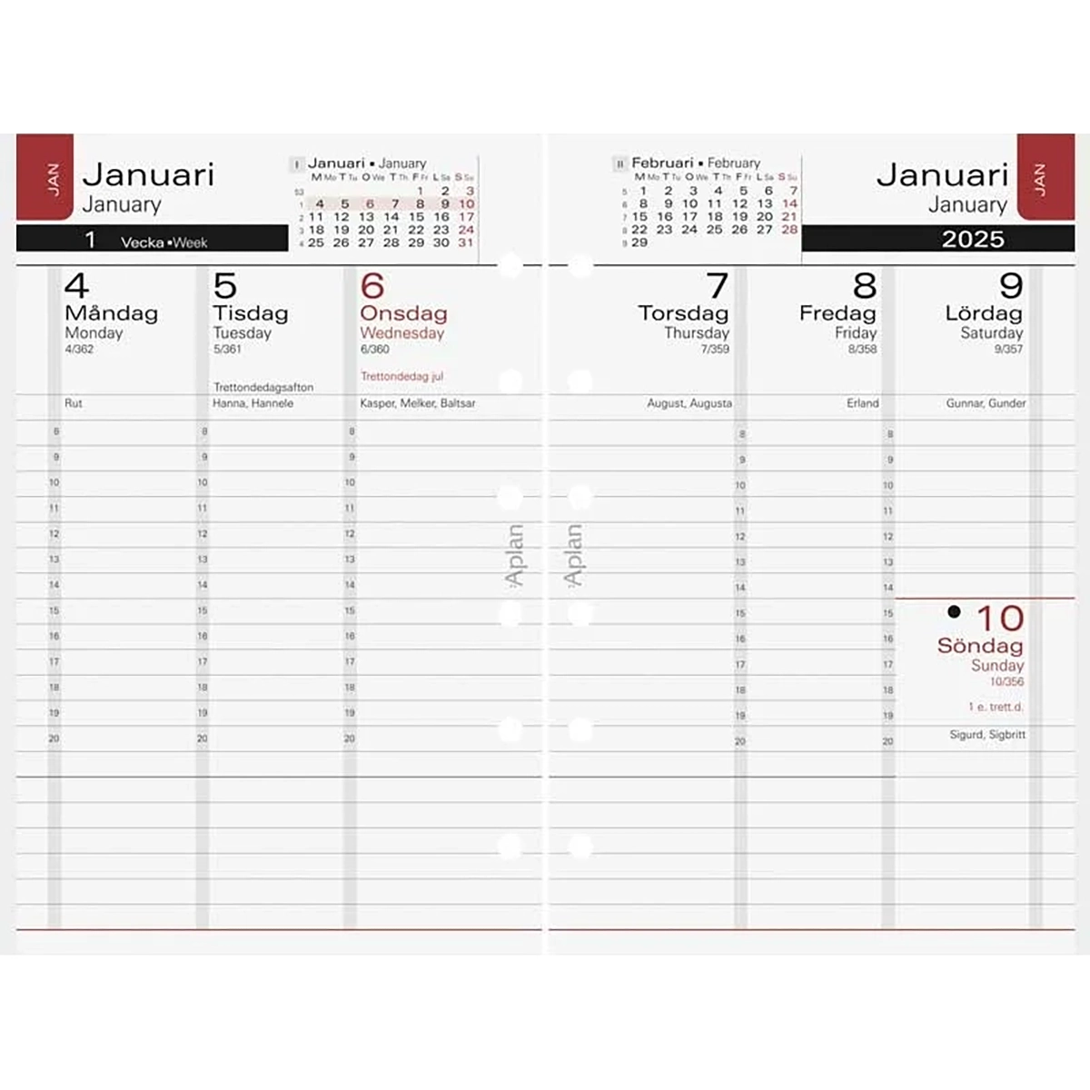 Systemkalender Aplan Pocket Executive 2025-2026 18 mån Systemkalender Aplan Pocket Executive 2025-2026 18 mån