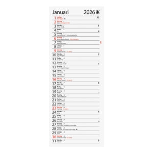 Bordskalender Lilla Skrivbord 2026