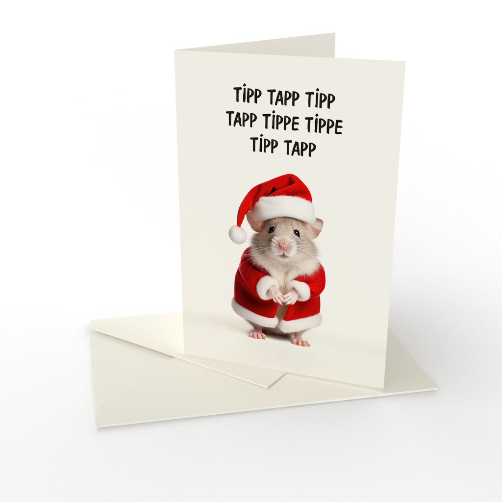 Julkort Tipp tapp Julkort Tipp tapp