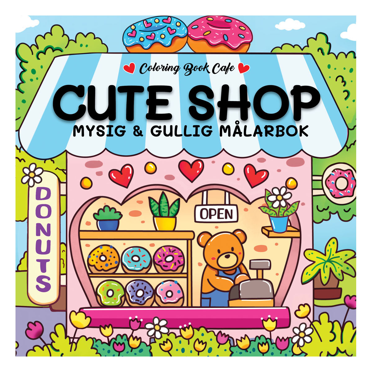 Cozy Målarbok Cute Shop