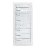 Veckoplanerare Whiteboard vit