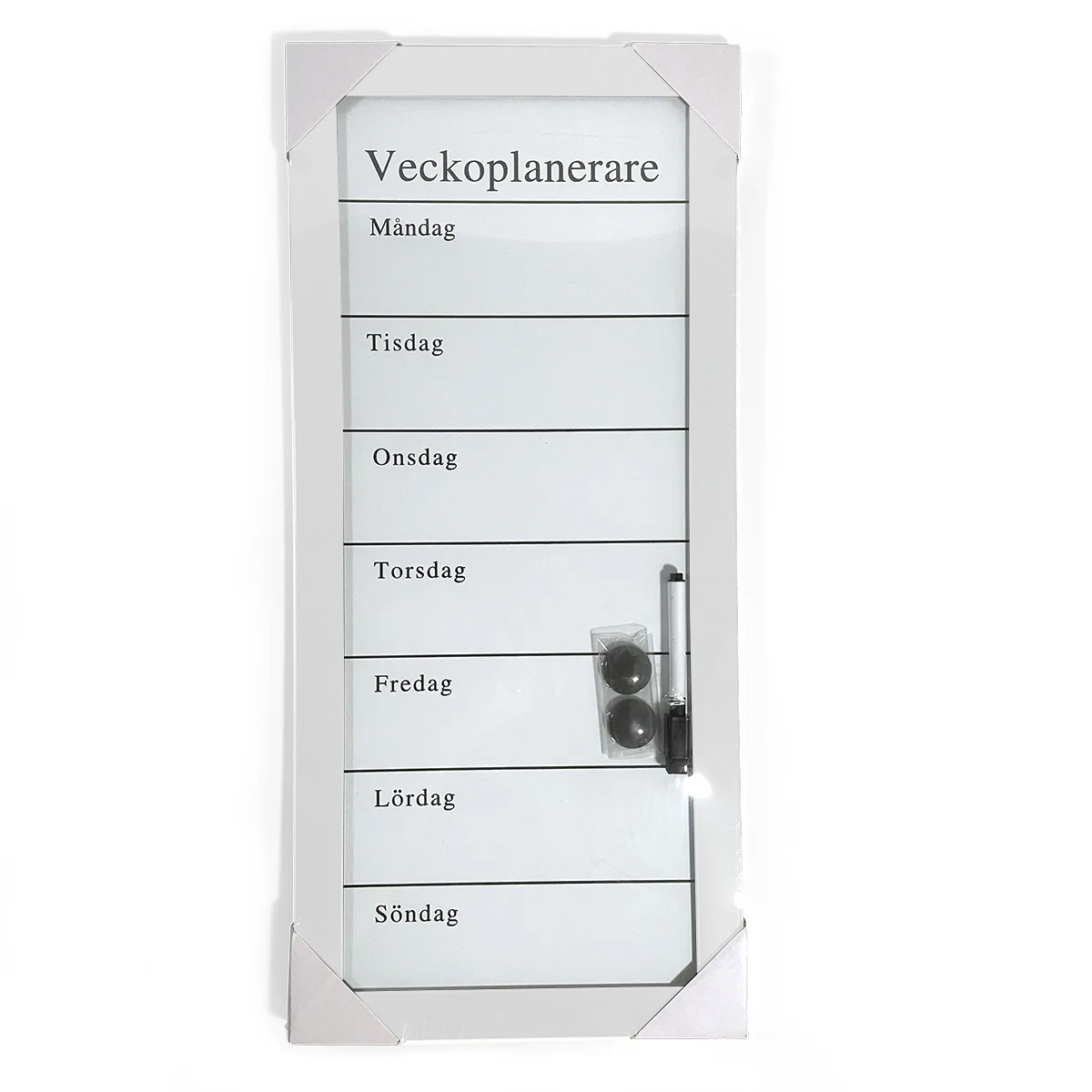 Veckoplanerare Whiteboard vit 3