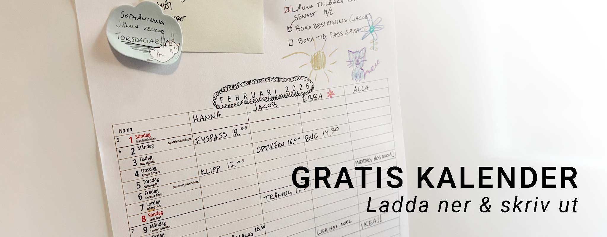 Gratis kalender