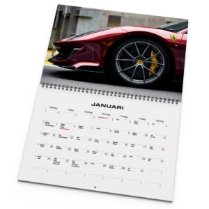 Väggkalender Ferrari 2026 uppslag