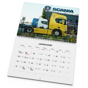 Väggkalender Scania 2026 uppslag