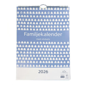Familjekalender A3 med stickers 2026