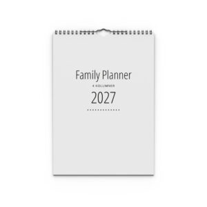 Family planner A4 4 kolumner 2027